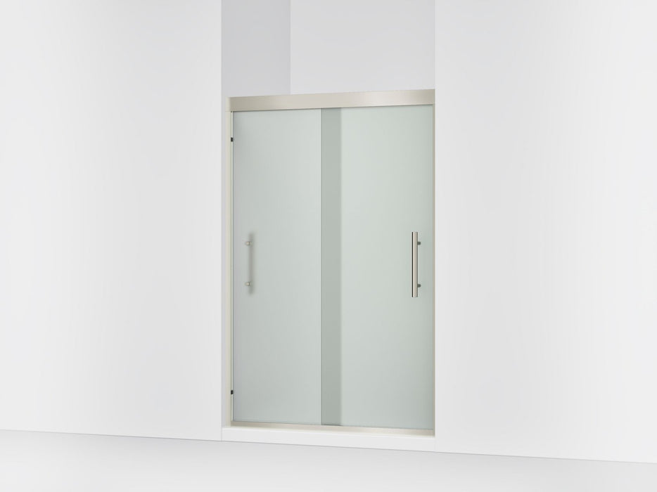 Sterling 39348-8D3 Finesse Peak 69-5/8" H Sliding Shower Door with 5/16"-thick Glass, Anodized Brushed Nickel