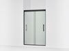 Sterling 39348-8D3 Finesse Peak 69-5/8" H Sliding Shower Door with 5/16"-thick Glass, Matte Black