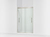 Sterling 39348-8L Finesse Peak 69-5/8" H Sliding Shower Door with 5/16"-thick Glass, Anodized Brushed Nickel