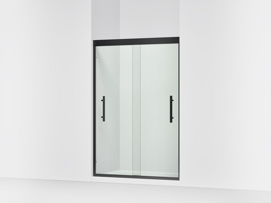 Sterling 39348-8L Finesse Peak 69-5/8" H Sliding Shower Door with 5/16"-thick Glass, Matte Black