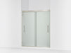 Sterling 39349-8D3 Finesse Peak 69-5/8" H Sliding Shower Door with 5/16"-thick Glass, Anodized Brushed Nickel