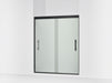 Sterling 39349-8D3 Finesse Peak 69-5/8" H Sliding Shower Door with 5/16"-thick Glass, Matte Black