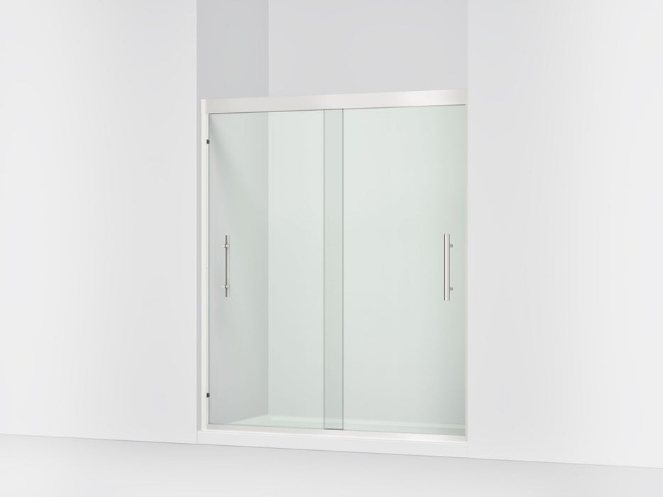 Sterling 39349-8L Finesse Peak 69-5/8" H Sliding Shower Door with 5/16"-thick Glass, Bright Polished Silver