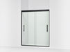 Sterling 39349-8L Finesse Peak 69-5/8" H Sliding Shower Door with 5/16"-thick Glass, Matte Black