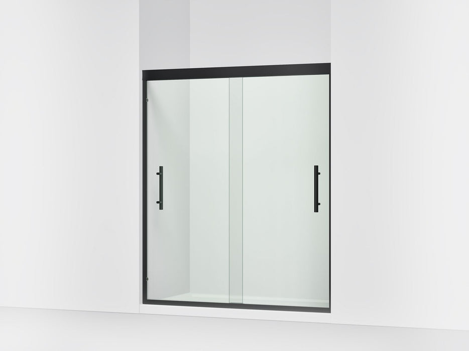 Sterling 39349-8L Finesse Peak 69-5/8" H Sliding Shower Door with 5/16"-thick Glass, Matte Black