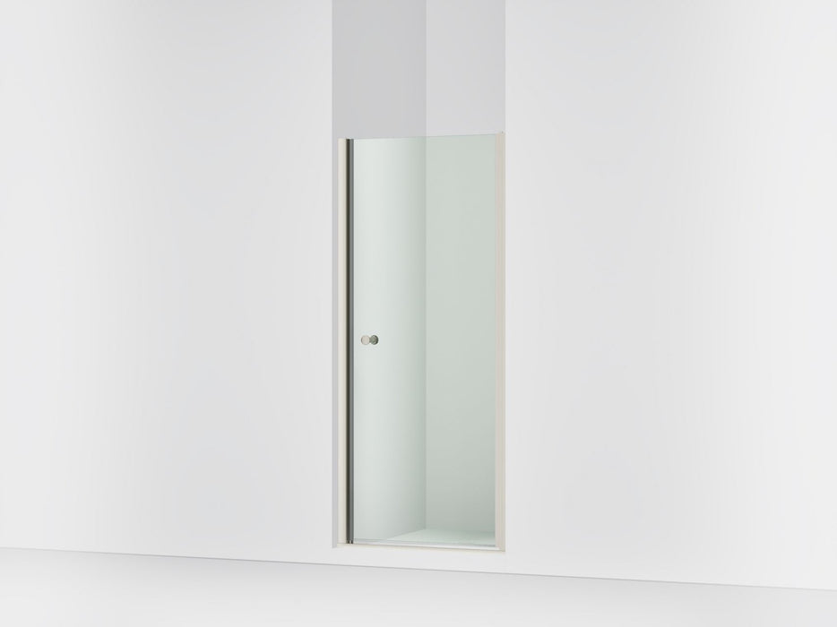 Sterling 39353-6L Finesse 67" H Pivot Shower Door with 1/4"-thick Glass, Anodized Brushed Nickel