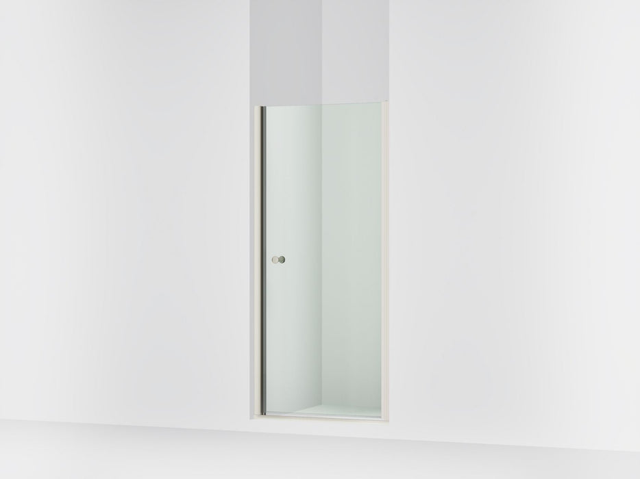 Sterling 39354-6L Finesse 67" H Pivot Shower Door with 1/4"-thick Glass, Anodized Brushed Nickel