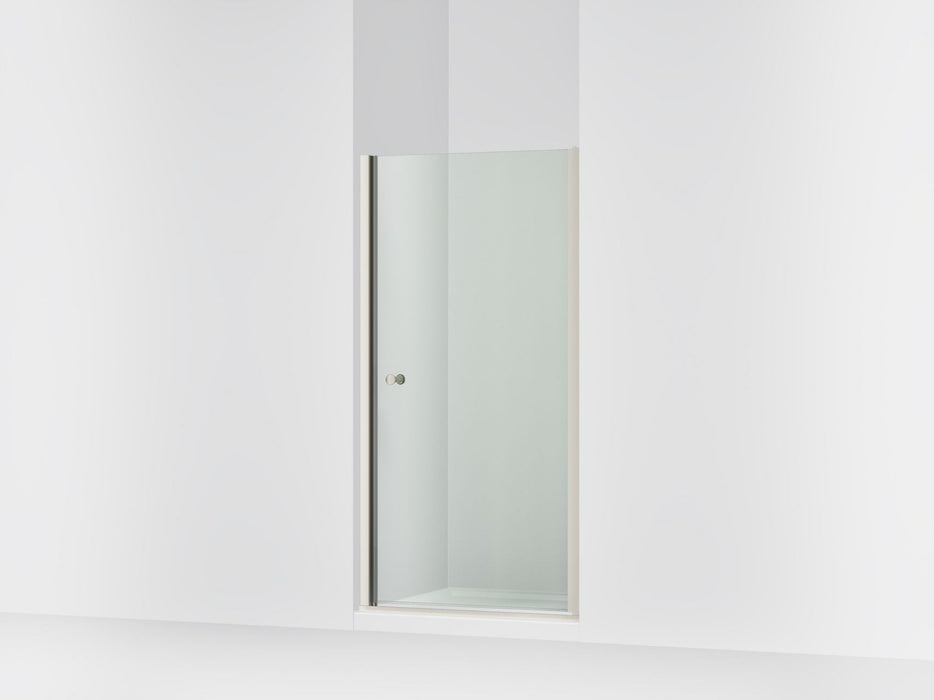 Sterling 39355-6L Finesse 67" H Pivot Shower Door with 1/4"-thick Glass, Anodized Brushed Nickel