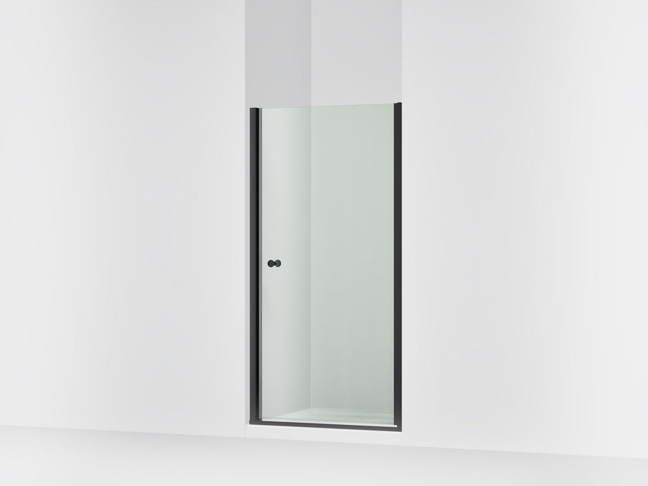 Sterling 39355-6L Finesse 67" H Pivot Shower Door with 1/4"-thick Glass, Matte Black