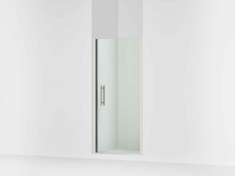 Sterling 39414-8L Finesse Peak 67" H Pivot Shower Door with 5/16"-thick Glass, Anodized Brushed Nickel