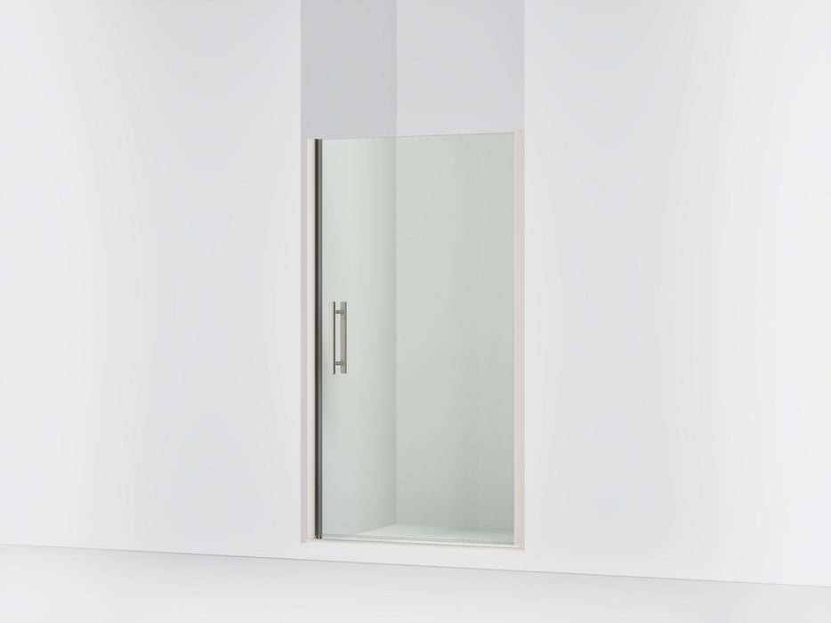 Sterling 39417-8L Finesse Peak 67" H Pivot Shower Door with 5/16"-thick Glass, Anodized Brushed Nickel