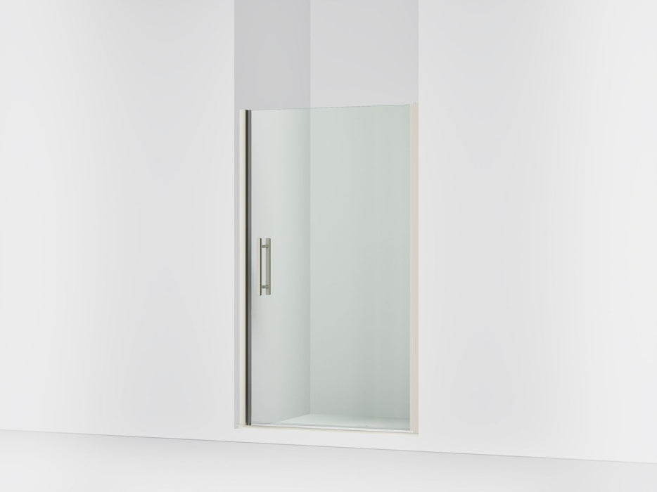 Sterling 39418-8L Finesse Peak 67" H Pivot Shower Door with 5/16"-thick Glass, Anodized Brushed Nickel