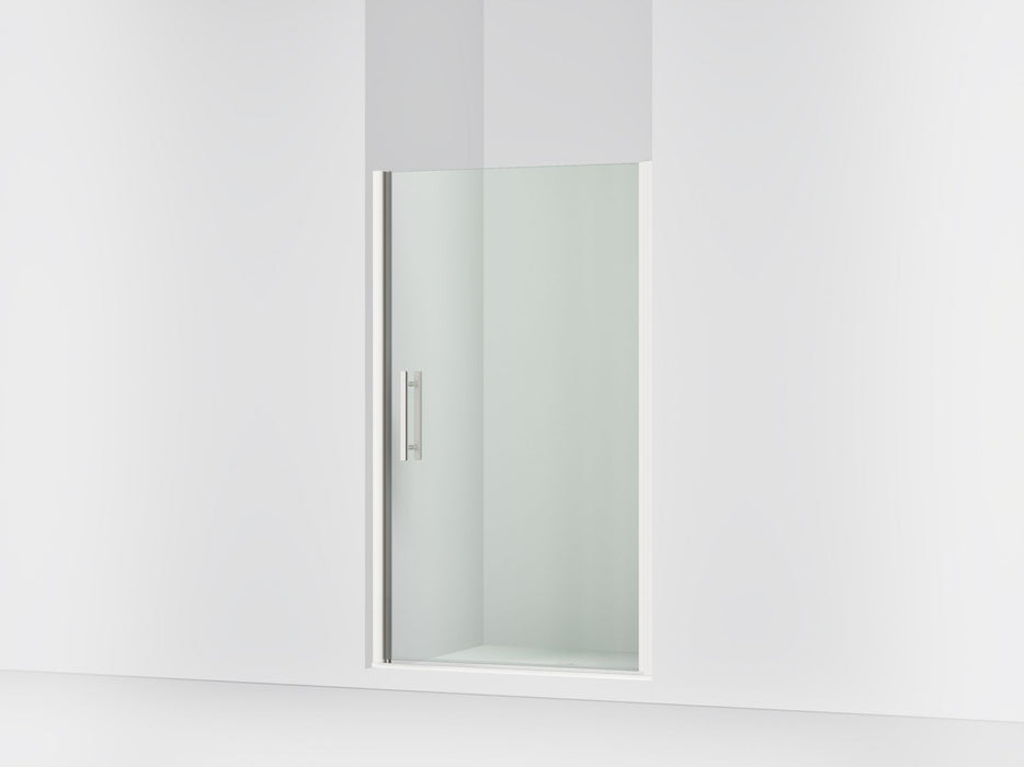 Sterling 39418-8L Finesse Peak 67" H Pivot Shower Door with 5/16"-thick Glass, Bright Polished Silver