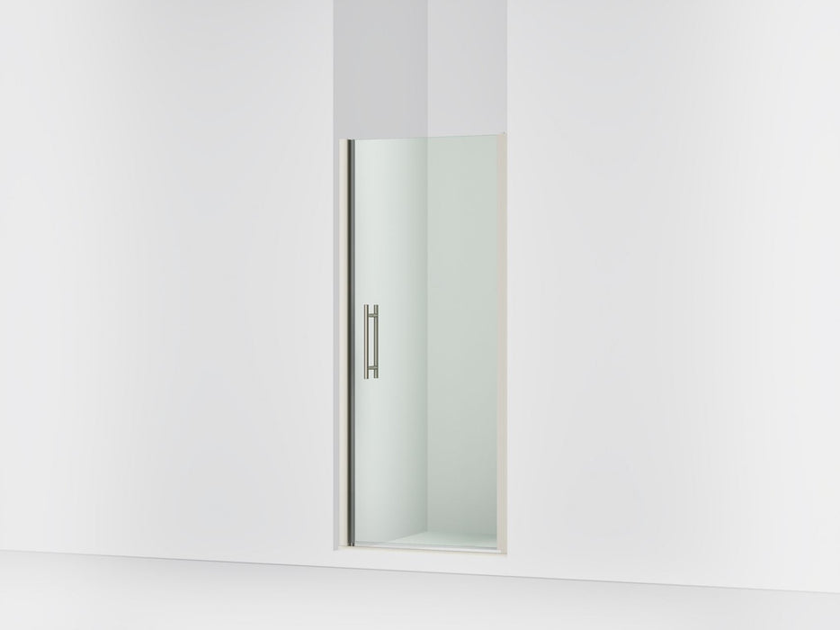 Sterling 39833-6L Finesse 67" H Pivot Shower Door with 1/4"-thick Glass, Anodized Brushed Nickel