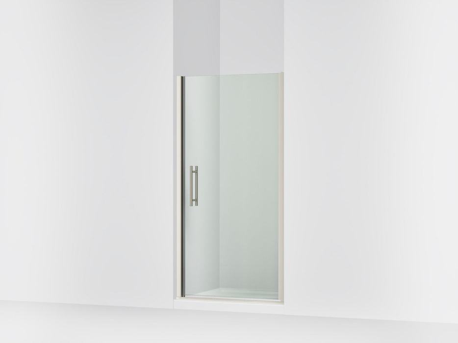 Sterling 39835-6L Finesse 67" H Pivot Shower Door with 1/4"-thick Glass, Anodized Brushed Nickel