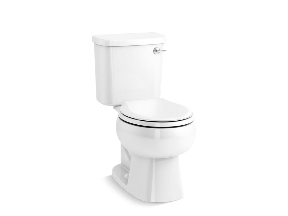 Sterling 402320-RA Windham Two-piece Round-front 1.28 GPF Toilet with Right-hand Trip Lever, White