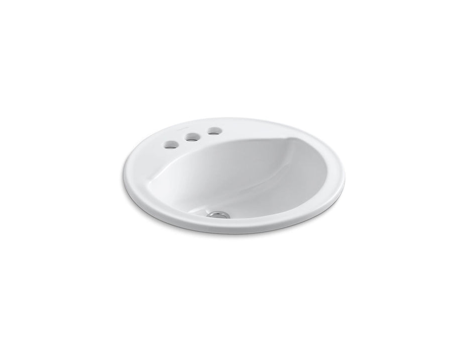 Sterling 441904 Modesto 19" Round drop-In Bathroom Sink, White