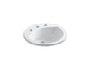 Sterling 441908 Modesto 19" Round drop-In Bathroom Sink, White