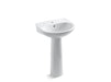 Sterling 442121 Sacramento 21-1/4" Oval Pedestal Bathroom Sink, White