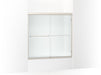 Sterling 5405-59 Finesse Frameless Sliding Bath Door 54-5/8"–59-5/8" W x 57-3/4" H, Nickel