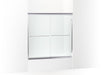 Sterling 5405-59 Finesse Frameless Sliding Bath Door 54-5/8"–59-5/8" W x 57-3/4" H, Silver