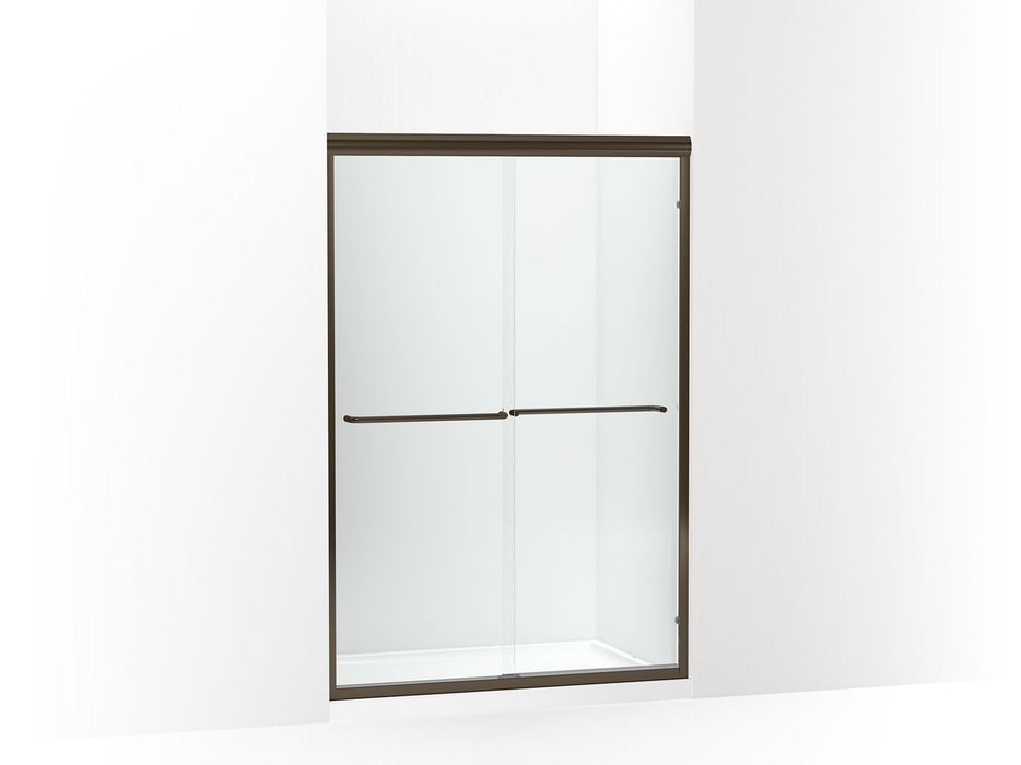 Sterling 5475-48 Finesse Frameless Sliding Shower Door 42-5/8 – 47-5/8" W x 69-3/4" H, Deep Bronze