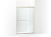 Sterling 5475-48 Finesse Frameless Sliding Shower Door 42-5/8 – 47-5/8" W x 69-3/4" H, Nickel