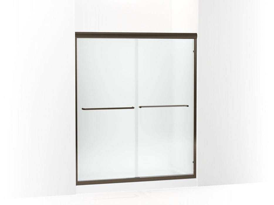 Sterling 5475-59 Finesse Frameless Sliding Shower Door 54-5/8"–59-5/8" W x 69-3/4" H, Deep Bronze
