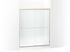 Sterling 5475-59 Finesse Frameless Sliding Shower Door 54-5/8"–59-5/8" W x 69-3/4" H, Nickel