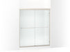 Sterling 5475-59 Finesse Frameless Sliding Shower Door 54-5/8"–59-5/8" W x 69-3/4" H, Nickel