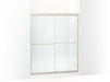 Sterling 5475-59 Finesse Frameless Sliding Shower Door 54-5/8"–59-5/8" W x 69-3/4" H, Nickel