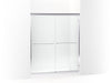 Sterling Finesse Frameless sliding shower door 54-5/8"–59-5/8" W x 69-3/4" H - Silver
