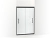 Sterling 547808-48 Finesse Peak Frameless Sliding Shower Door 44-5/8"–47-5/8" W x 70-1/16" H, Matte Black