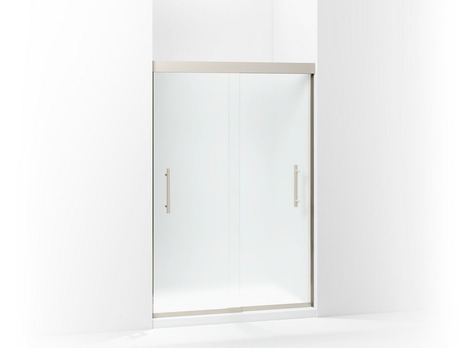 Sterling 547808-48 Finesse Peak Frameless Sliding Shower Door 44-5/8"–47-5/8" W x 70-1/16" H, Nickel - 3/4 view of product