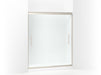 Sterling 547808-59 Finesse Peak Frameless Sliding Shower Door 56-5/8"–59-5/8" W x 70-1/16" H, Nickel