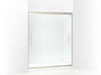 Sterling 547808-59 Finesse Peak Frameless Sliding Shower Door 56-5/8"–59-5/8" W x 70-1/16" H, Nickel