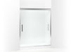 Sterling 547808-59 Finesse Peak Frameless Sliding Shower Door 56-5/8"–59-5/8" W x 70-1/16" H, Silver