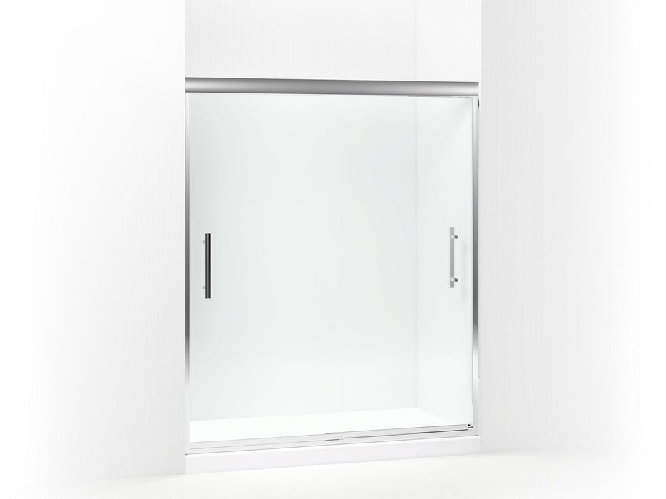 Sterling 547808-59 Finesse Peak Frameless Sliding Shower Door 56-5/8"–59-5/8" W x 70-1/16" H, Silver