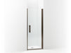 Sterling 5699-33 Finesse Peak Headerless Frameless Pivot Shower Door 33" Max Opening x 67" H, Deep Bronze