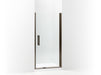 Sterling 5699-39 Finesse Peak Headerless Frameless Pivot Shower Door 39" Max Opening x 67" H, Deep Bronze