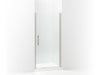 Sterling 5699-39 Finesse Peak Headerless Frameless Pivot Shower Door 39" Max Opening x 67" H, Nickel