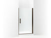 Sterling 5699-42 Finesse Peak Headerless Frameless Pivot Shower Door 42" Max Opening x 67" H, Deep Bronze