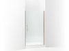 Sterling 5699-42 Finesse Peak Headerless Frameless Pivot Shower Door 42" Max Opening x 67" H, Nickel