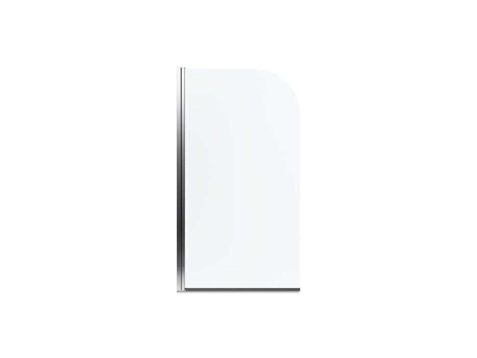 Sterling 572111-32 Whiston 32" Bath Screen, Silver Frame Finish with Smooth/Clear Glass Texture