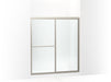Sterling 572113-G05 Deluxe 65-1/2" H Sliding Shower Door with 1/8"-thick Glass, Nickel