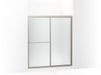 Sterling 572113-G10 Deluxe 65-1/2" H Sliding Shower Door with 1/8"-thick Glass, Nickel
