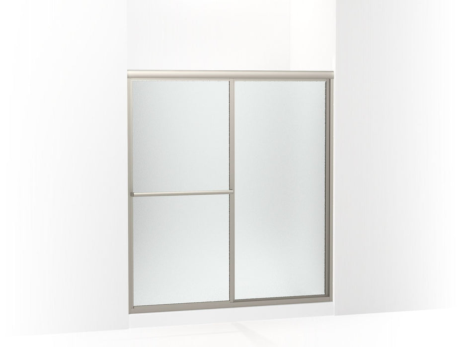 Sterling 572113-G10 Deluxe 65-1/2" H Sliding Shower Door with 1/8"-thick Glass, Nickel