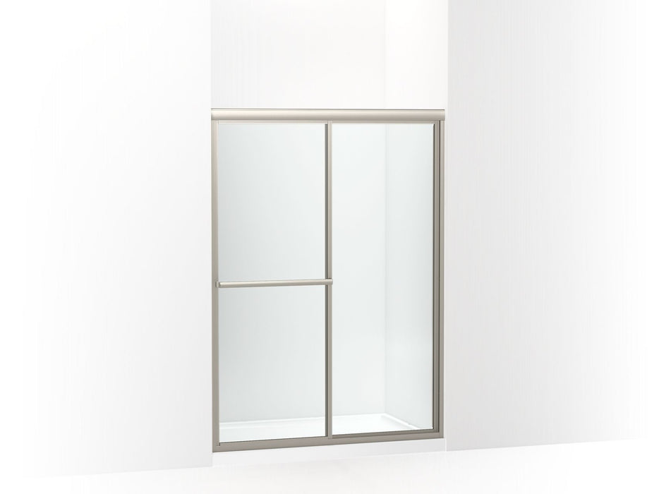 Sterling 572114-G05 Deluxe 65-1/2" H Sliding Shower Door with 1/8"-thick Glass, Nickel