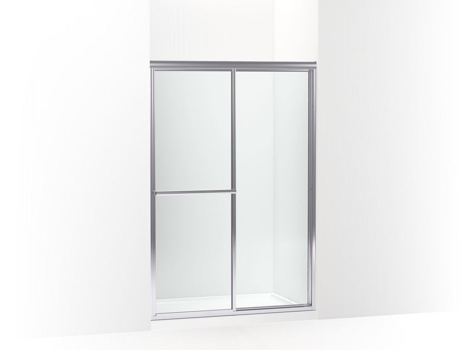 Sterling 572116-G05 Deluxe 70" H Sliding Shower Door with 1/8"-thick Glass, Silver