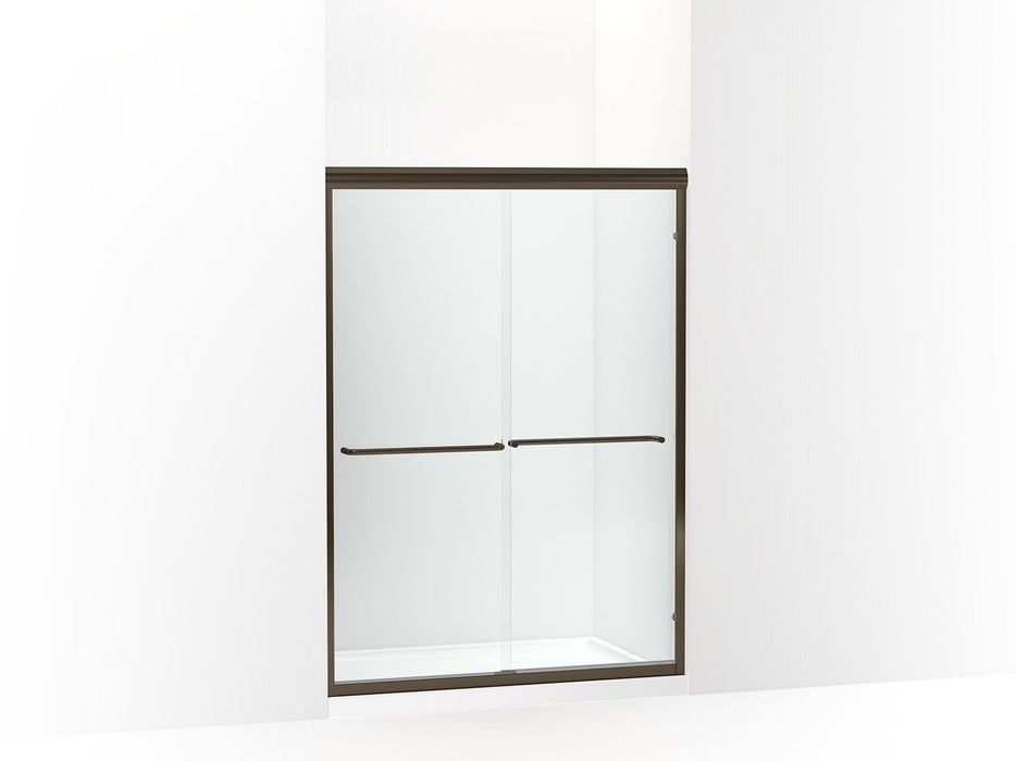Sterling 572124-G05 Finesse 65-1/2" H Sliding Shower Door with 1/4"-thick Glass, Anodized Deep Bronze